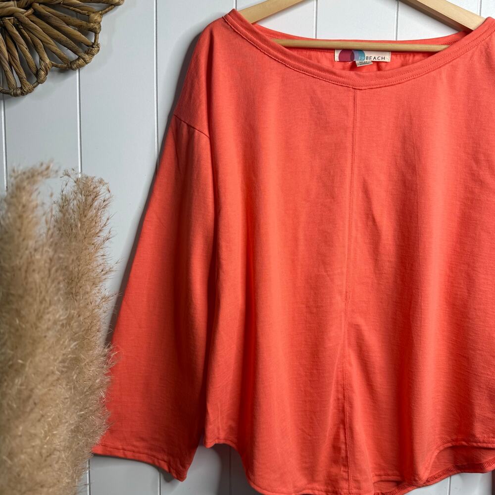 SOLD - Free People pullover top cotton long sleeve shirt - Picture 3 of 7